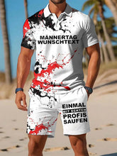 Herren-Einmal mit echten Profis-Saufen-Polo-Sets